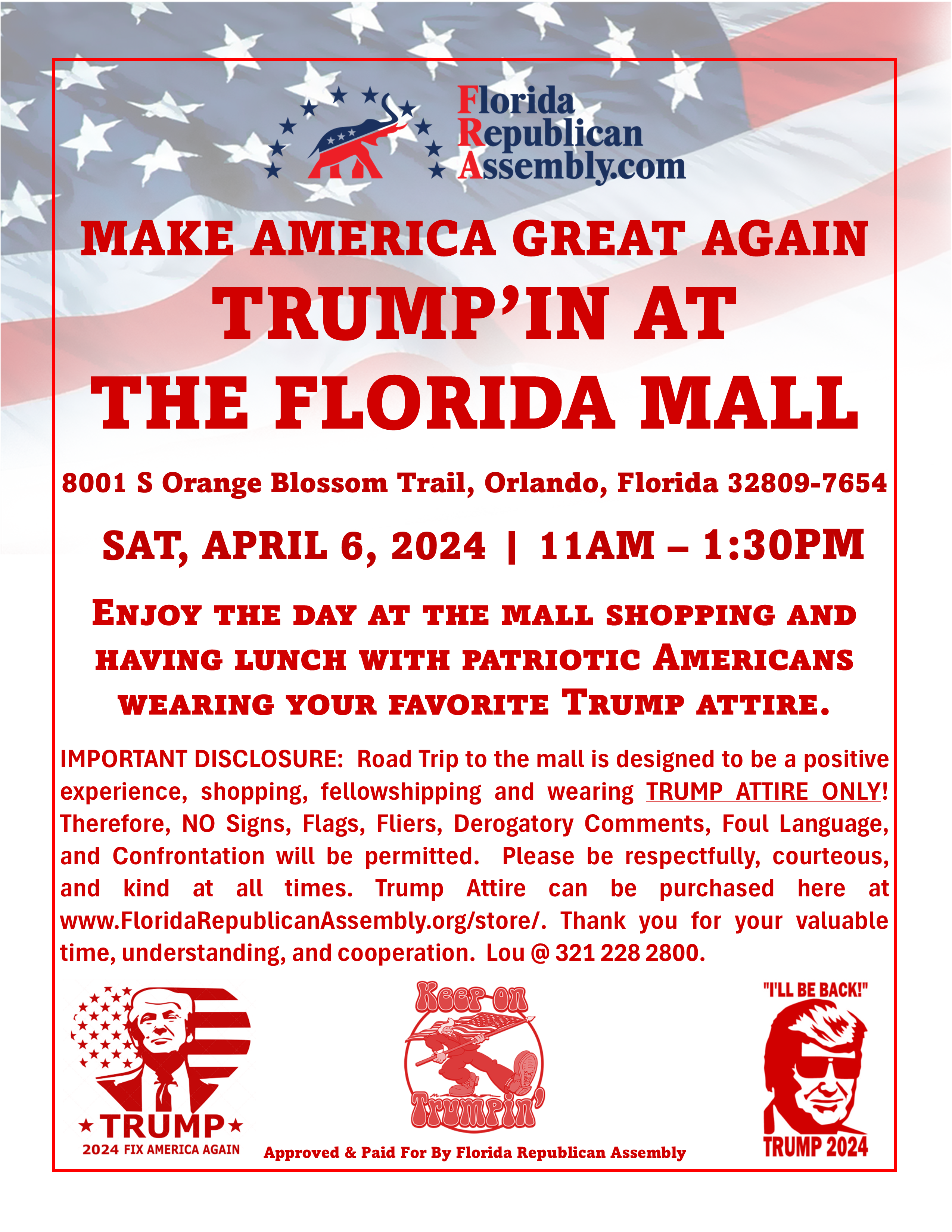 TRUMP'IN AT THE FLORIDA MALL