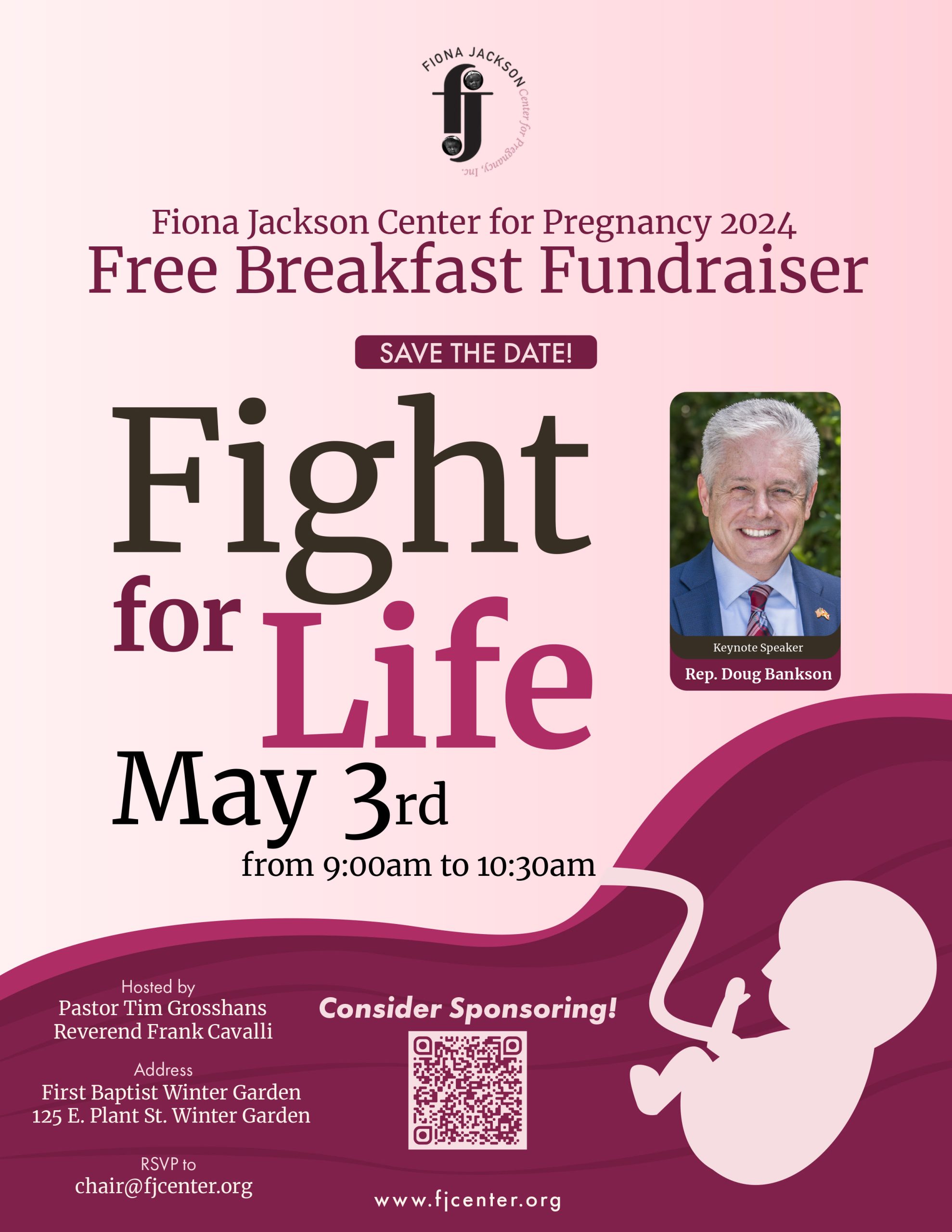 Fiona Jackson Center for Pregnancy 2024 | Free Breakfast Fundraiser with Rep. Doug Bankson