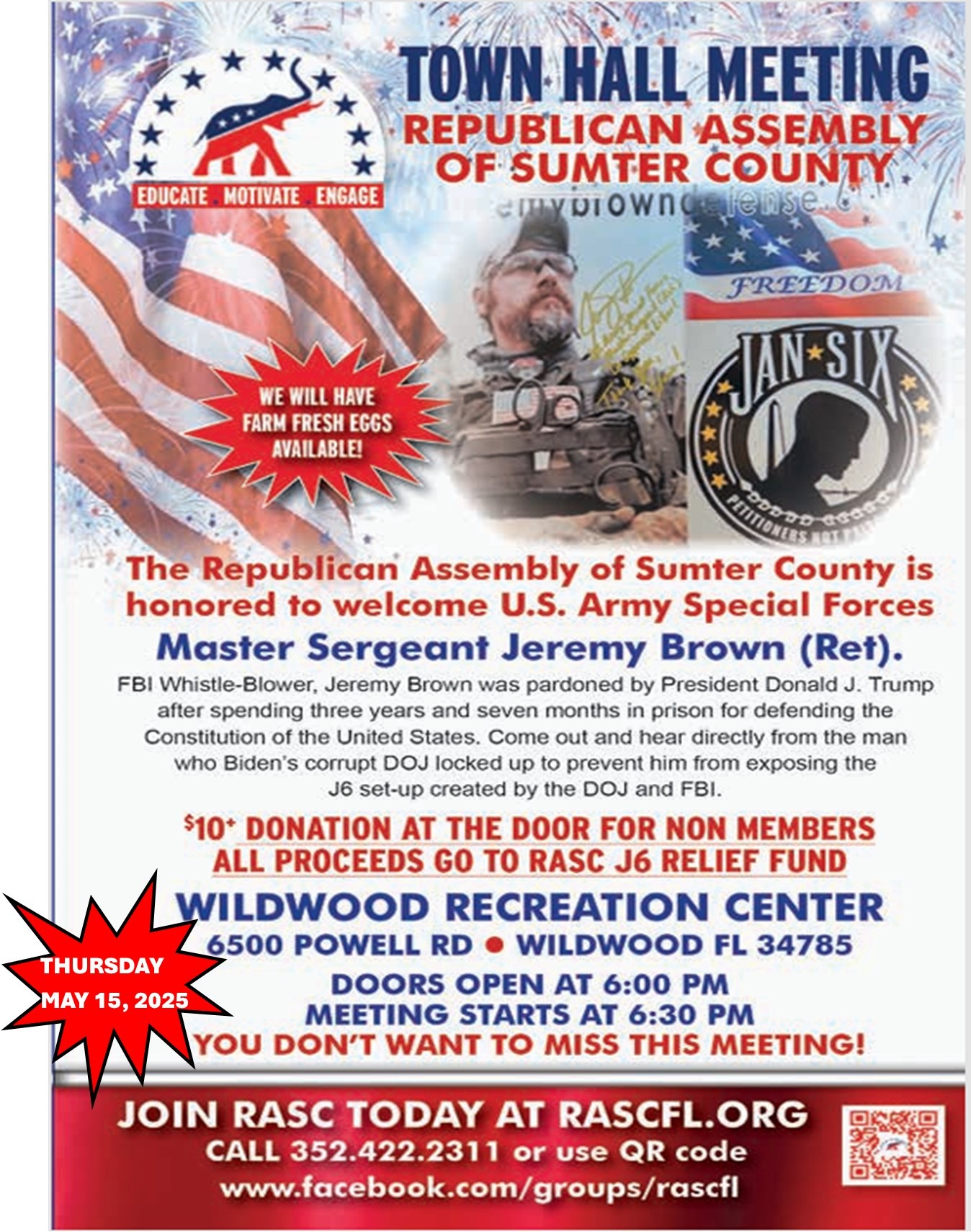 FRA SUMTER COUNTY CHAPTER TOWN HALL MEETING