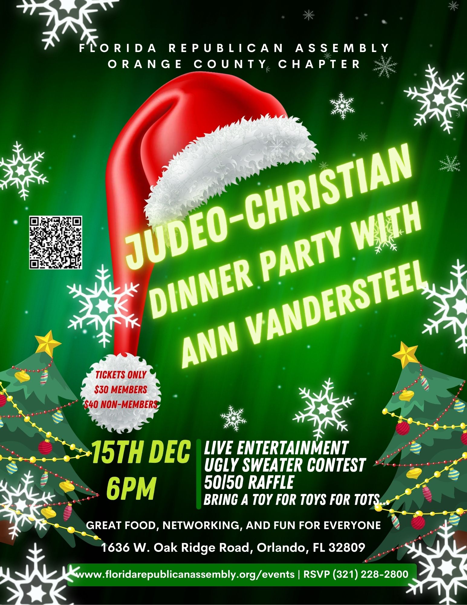 FRA ORANGE COUNTY JUDEO-CHRISTIAN DINNER PARTY WITH ANN VANDERSTEEL