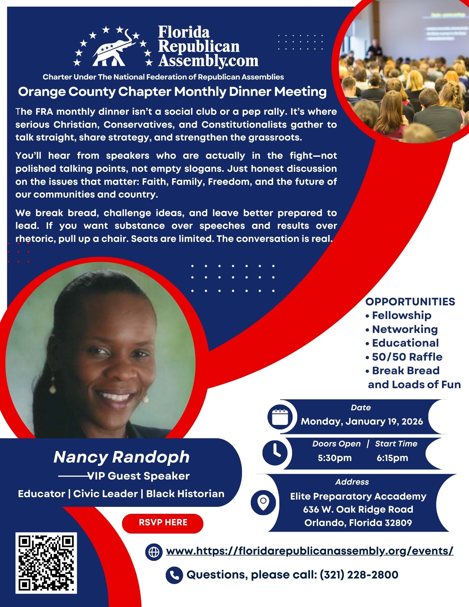 FRA Orange County Chapter Dinner Meeting with Nancy Randoph