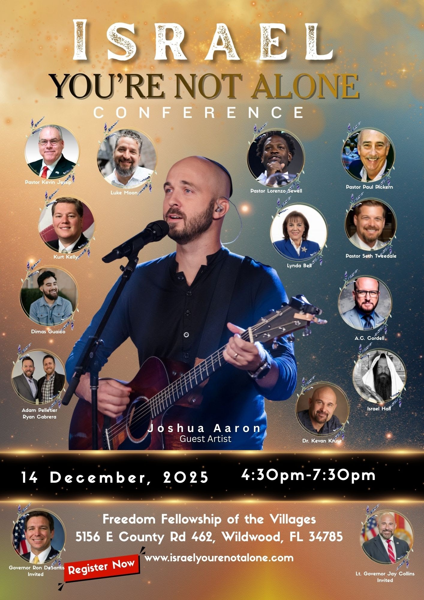 Israel You're Not Alone Conference | An Evening You Will Not Want to Miss!